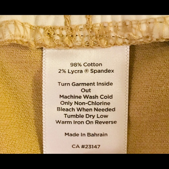 Talbots Curvy Beige Corduroys • Womens Size 4 Long - Picture 7 of 7